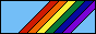 diagonal six color rainbow