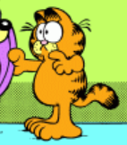 Garfield standing in 1983