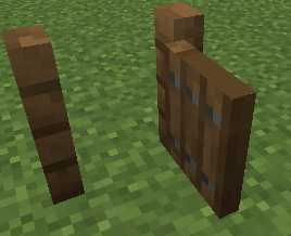 screenshot of the open spruce gate from behind the model.