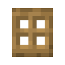 texture resembling an oak trapdoor but smaller.
