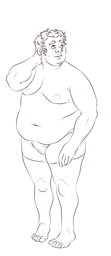 finished line art of Mark.