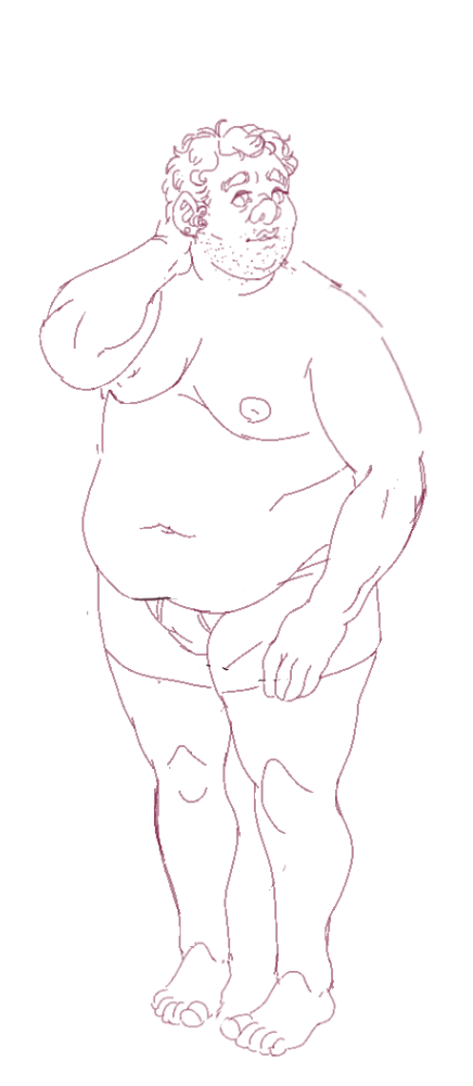 digital line sketch of Mark.
