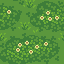 pixel art section of clovers in grass