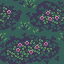 pixel art section of clovers in grass at night