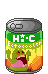 yellow Hi-C can with a green monster on it