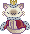 siamese cat with a crown and royal cape