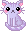 lilac cat with big eyes