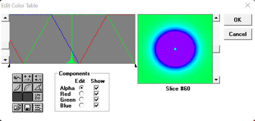 edit color table screen.